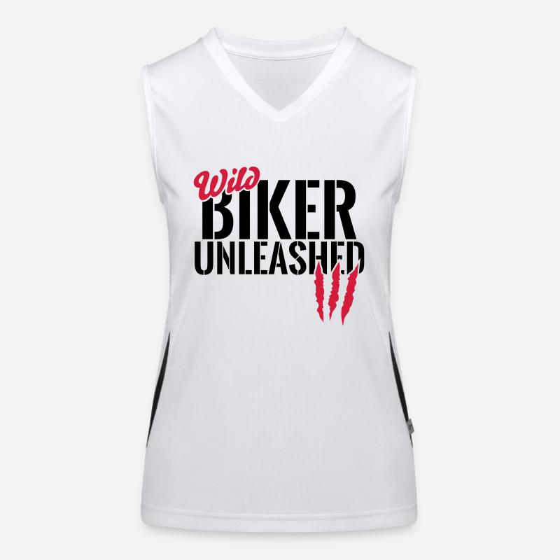 Wild biker unleashed Women's Functional Contrast Tank Top