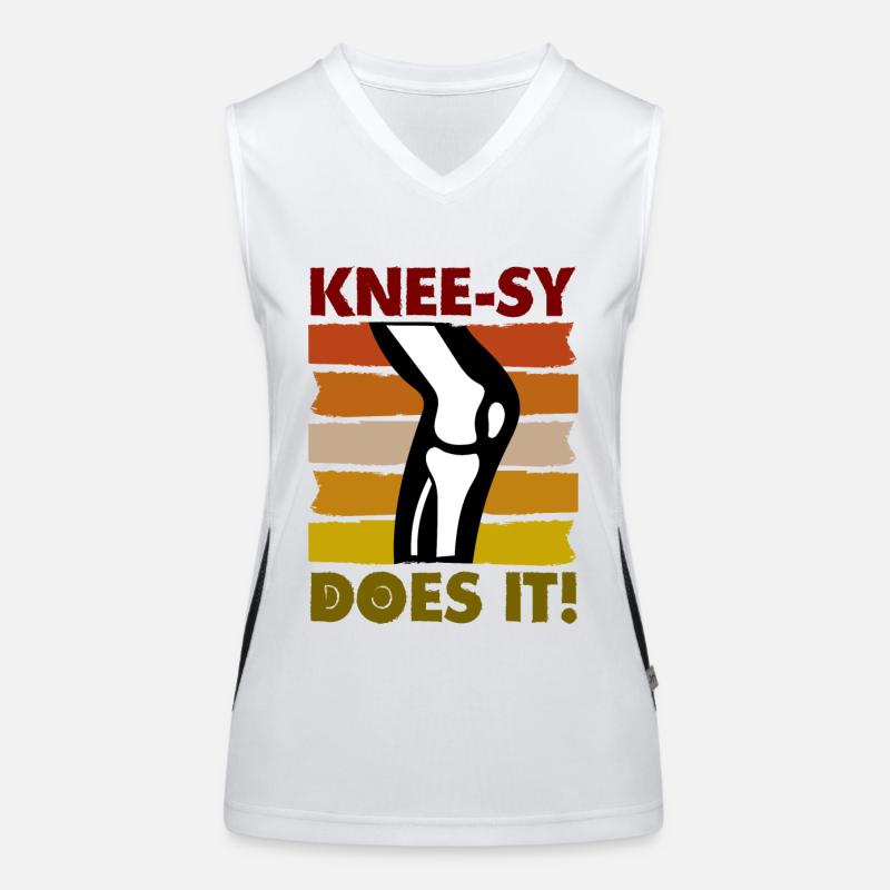 Knee-sy does it! Funktionelles Kontrast-Tank Top für Frauen