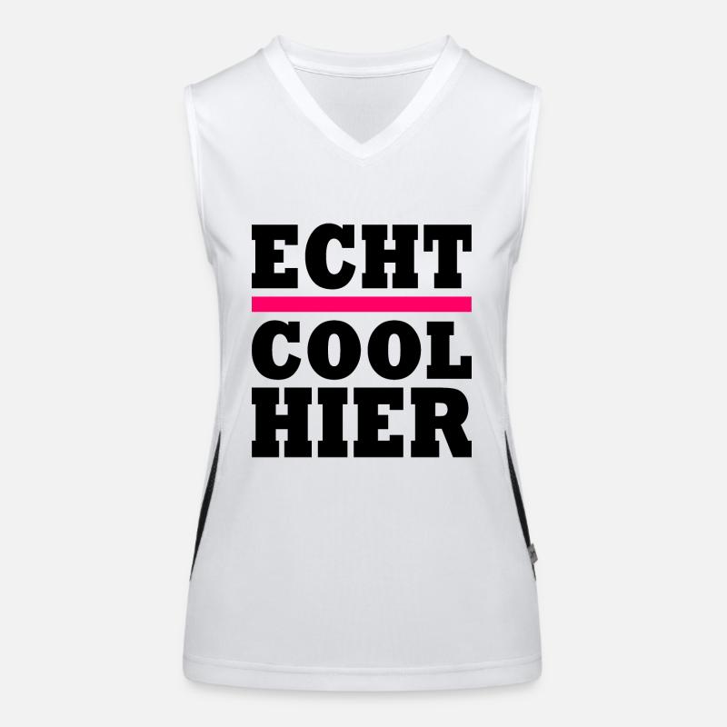 Echt cool hier Funktionelles Kontrast-Tank Top für Frauen