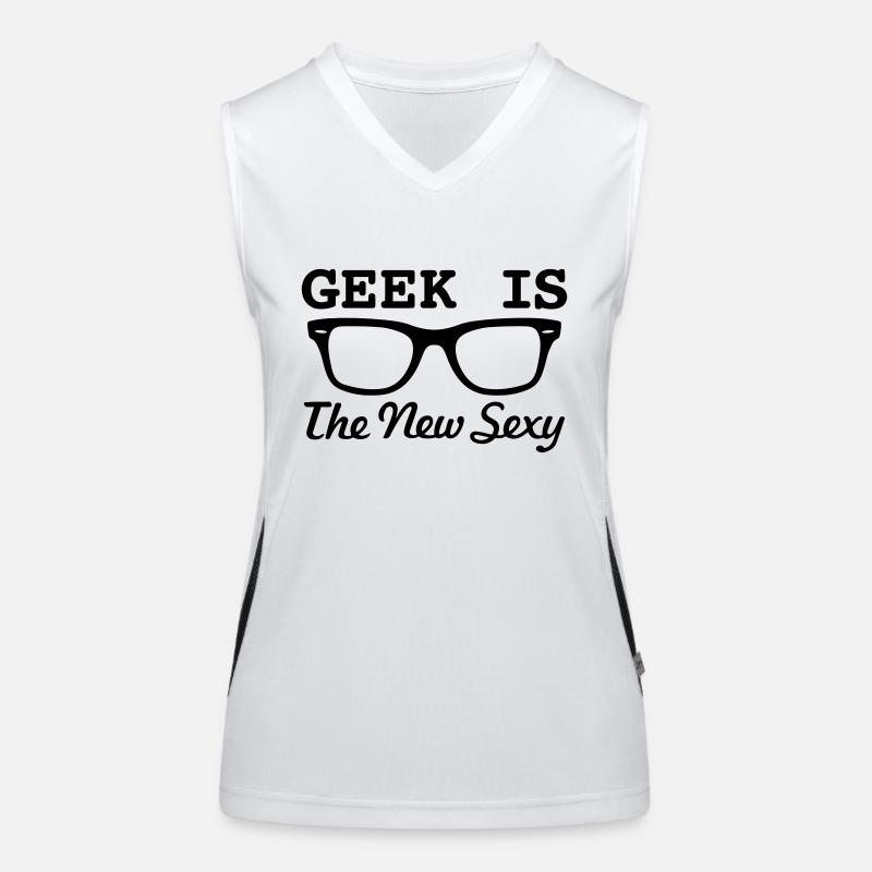 GEEKS ARE SEXY! Débardeur respirant contrasté Femme