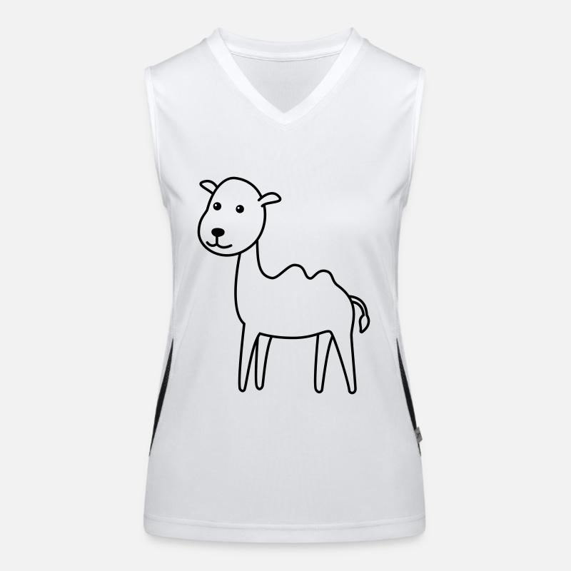 Kamel Comic Funktionelles Kontrast-Tank Top für Frauen