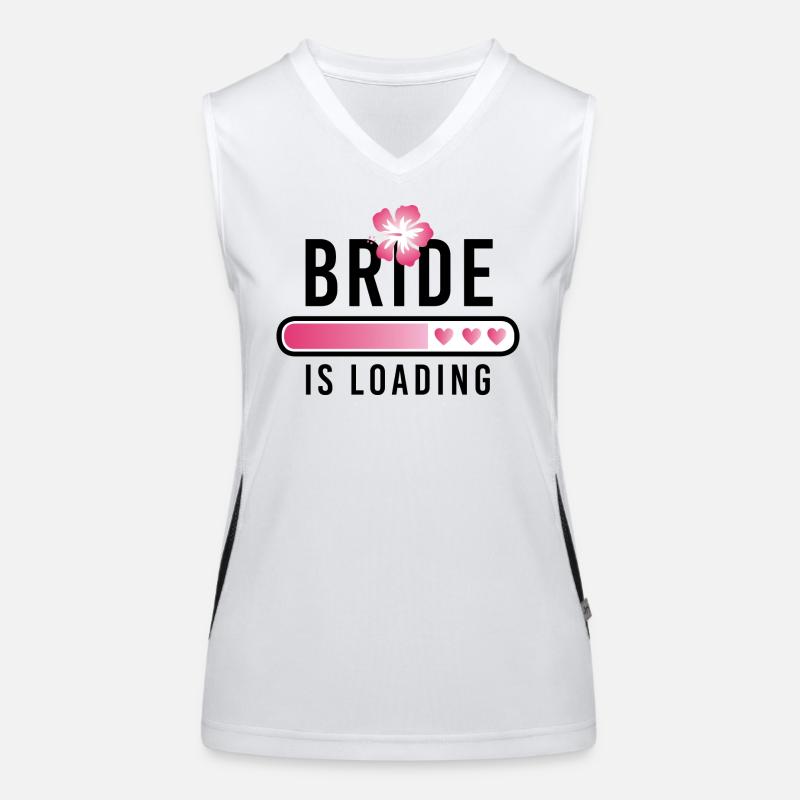 Bride is loading Junggesellinnenabschied JGA Funktionelles Kontrast-Tank Top für Frauen