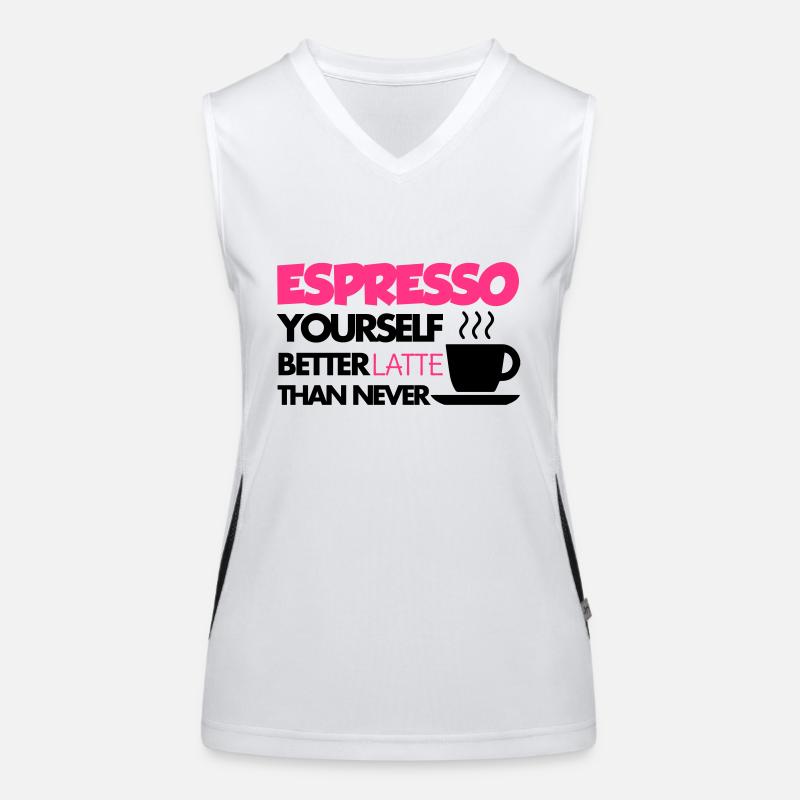 Coffee Funktionelles Kontrast-Tank Top für Frauen