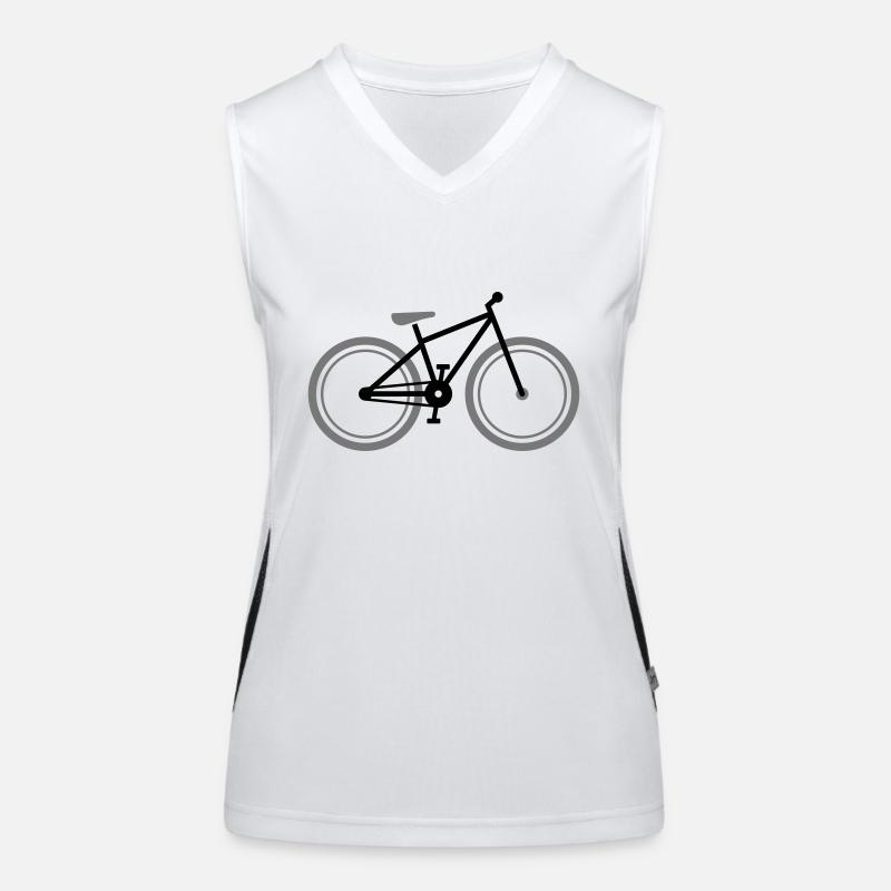 Vélo Débardeur respirant contrasté Femme