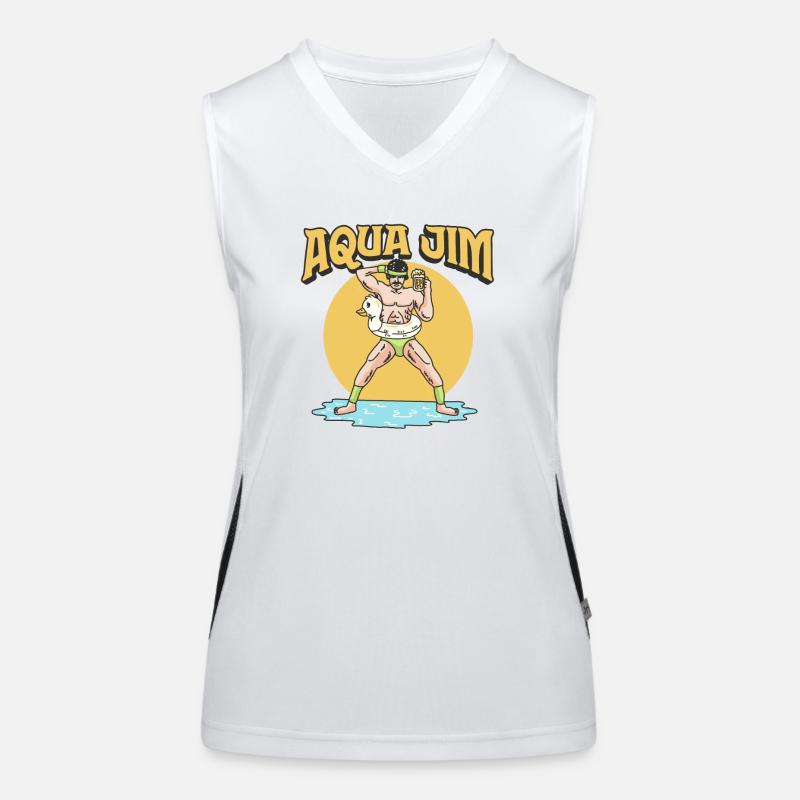 AQUA JIM Funktionelles Kontrast-Tank Top für Frauen