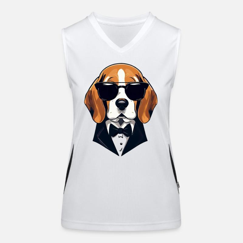 Beagle The Model Women's Functional Contrast Tank Top