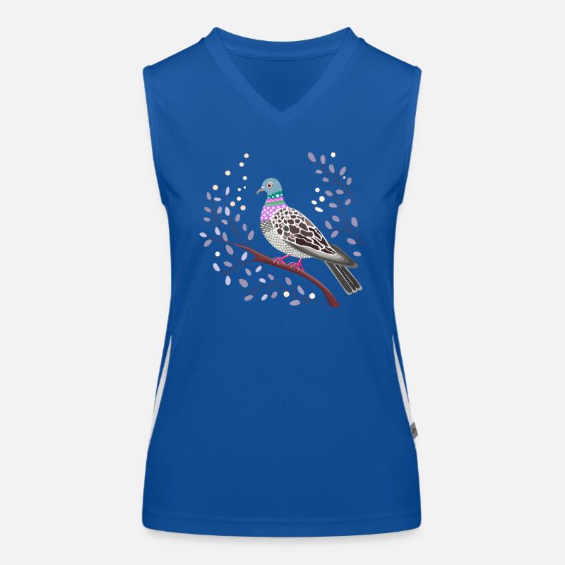 hübsche Taube Funktionelles Kontrast-Tank Top für Frauen