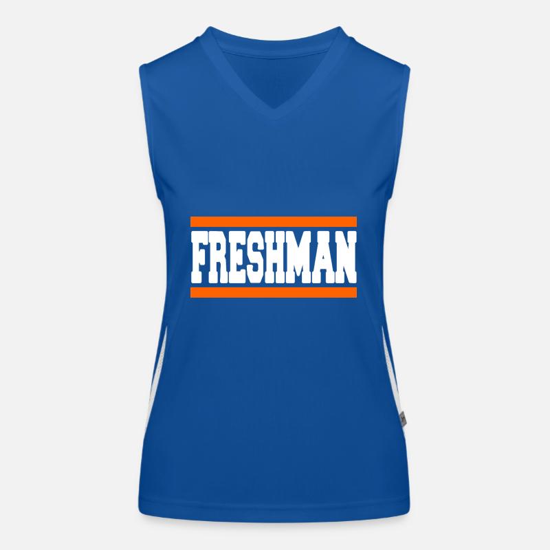 Freshman Year Bold Block Statement Women's Functional Contrast Tank Top