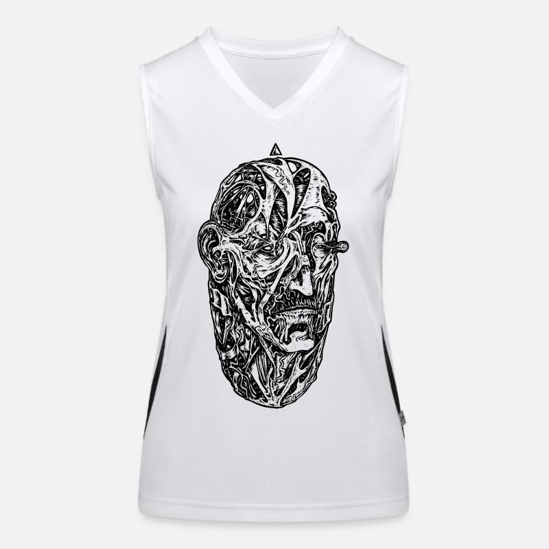 "Egg" (schwarz) Funktionelles Kontrast-Tank Top für Frauen