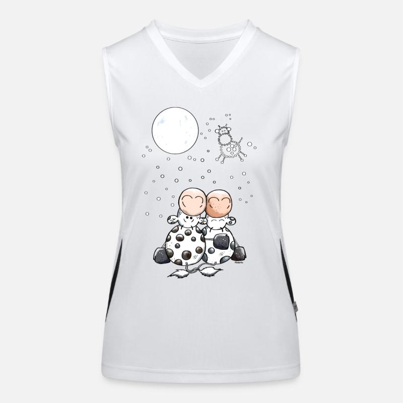 Romantisches Kuh Sternbild Funktionelles Kontrast-Tank Top für Frauen