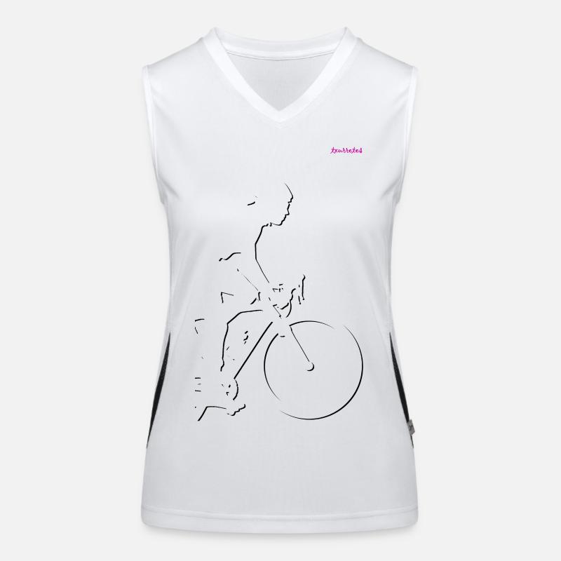 cycliste Débardeur respirant contrasté Femme