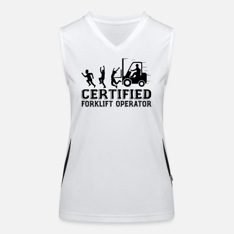 Certified Forklift Operator Débardeur respirant contrasté Femme
