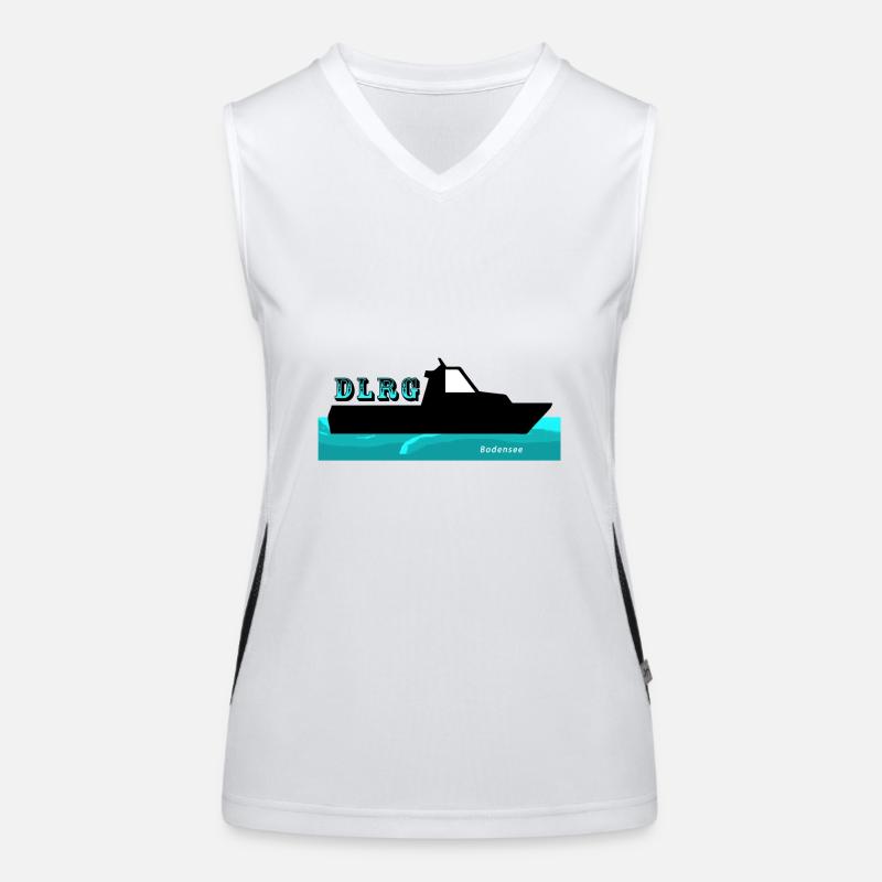 DLRG - Rettungsboot Bodensee Funktionelles Kontrast-Tank Top für Frauen