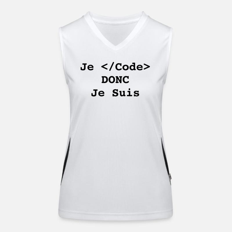 Ich programmiere, also bin ich Informatiker und Programmierer Funktionelles Kontrast-Tank Top für Frauen