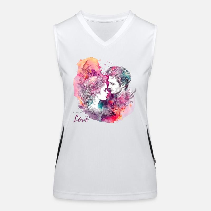 Saint-Valentin | Amour éternel | Amour éternel Débardeur respirant contrasté Femme