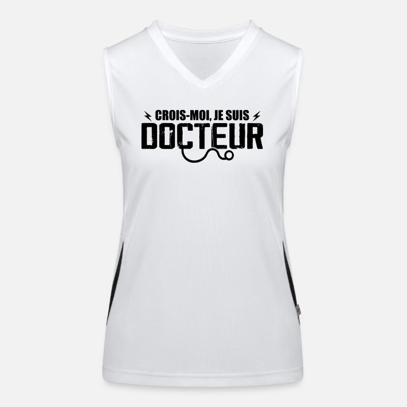 Glauben Sie mir, ich bin Arzt Funktionelles Kontrast-Tank Top für Frauen