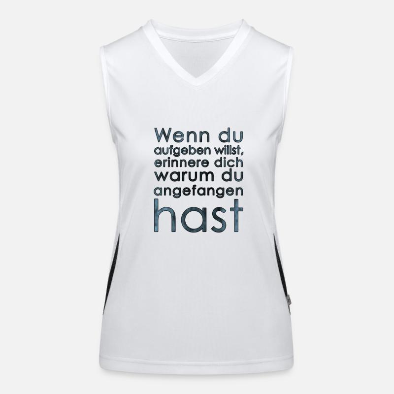 Motivation Funktionelles Kontrast-Tank Top für Frauen