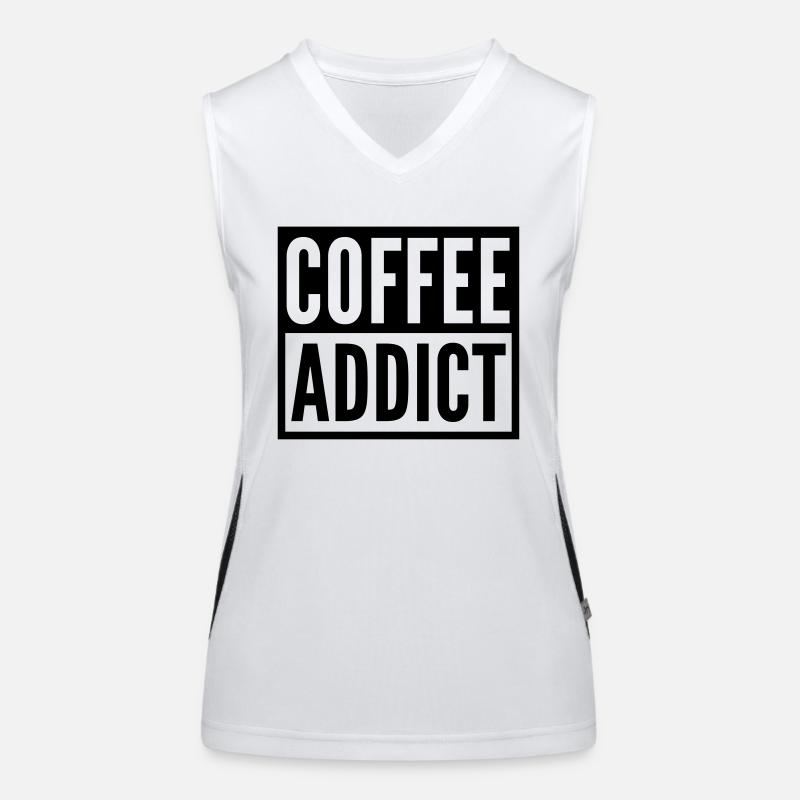 coffee addict Funktionelles Kontrast-Tank Top für Frauen