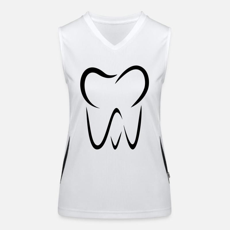 Zahn Funktionelles Kontrast-Tank Top für Frauen