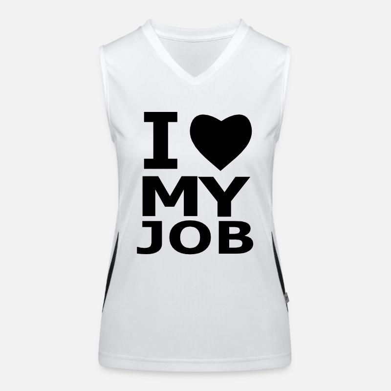 I ♥ my job Women's Functional Contrast Tank Top