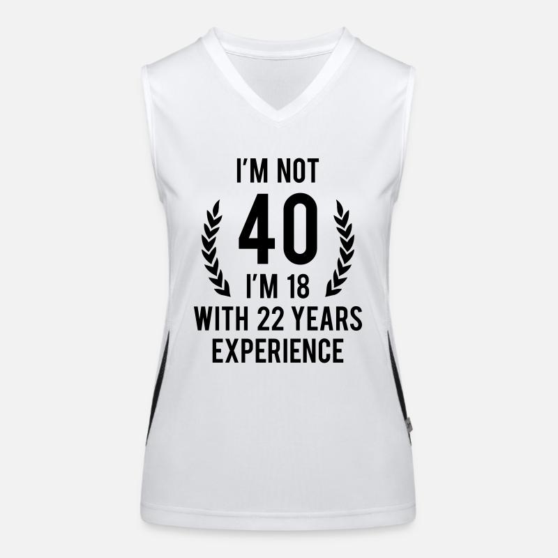40 Years Funktionelles Kontrast-Tank Top für Frauen