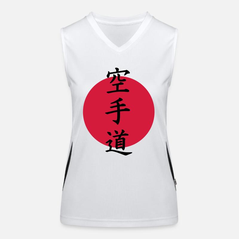Karate Funktionelles Kontrast-Tank Top für Frauen