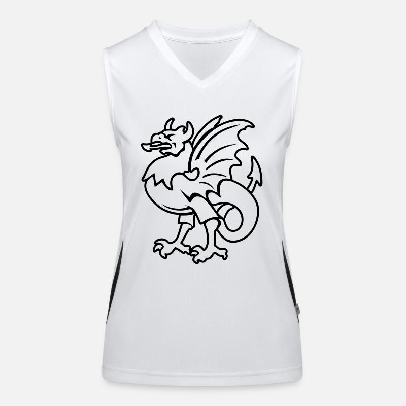 fantasy creature griffin drawing Bornholm Women's Functional Contrast Tank Top