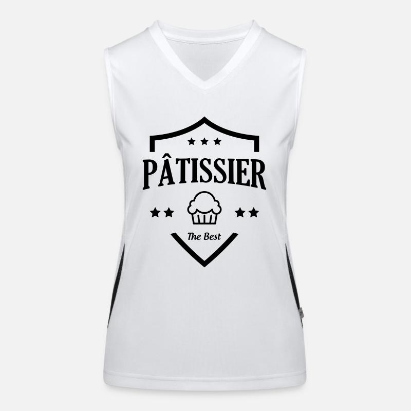 Konditor / Gebäck / Koch / Bäcker / Patissier Funktionelles Kontrast-Tank Top für Frauen