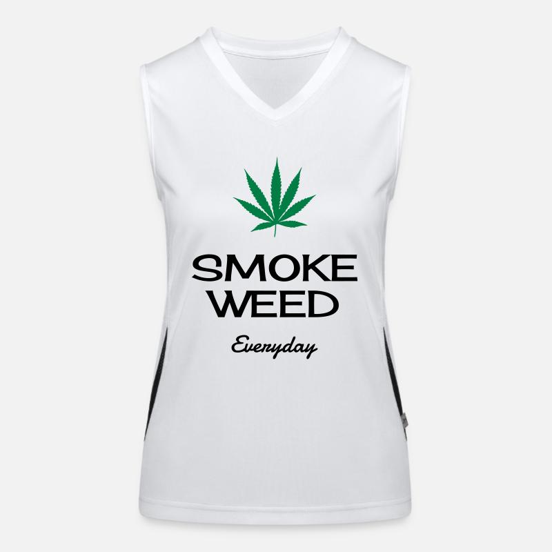 Cannabis / Drogen / Haschisch / Alkohol / Weed Funktionelles Kontrast-Tank Top für Frauen