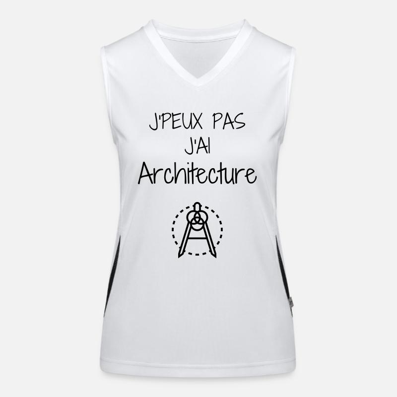 architecte / architecture / ingénieur / bâtiment Débardeur respirant contrasté Femme