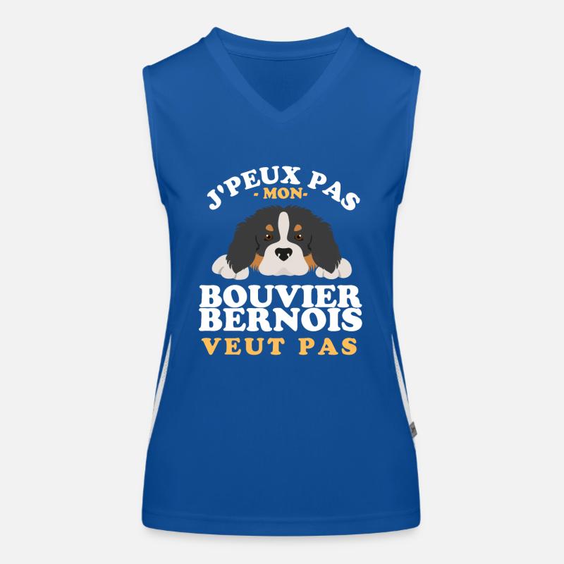 Mon bouvier bernois ne veut pas Débardeur respirant contrasté Femme