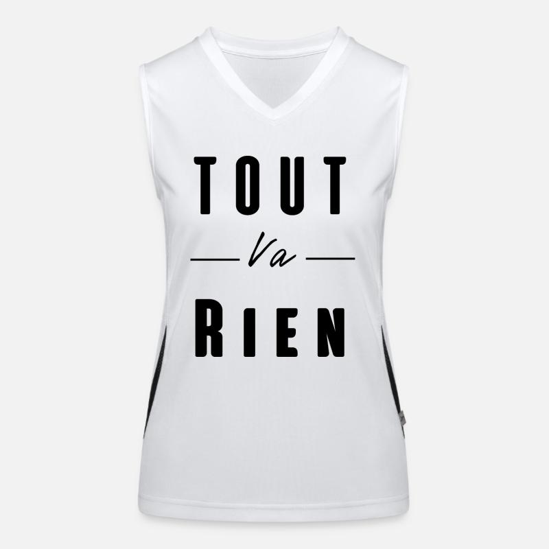 tout va rien Débardeur respirant contrasté Femme