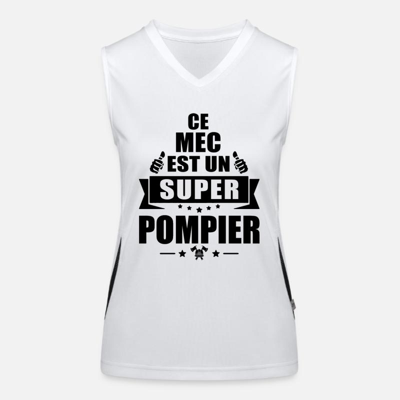 ce mec est un super pompier / humour pompier Débardeur respirant contrasté Femme