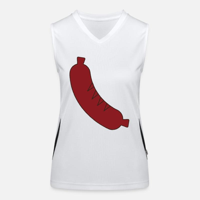 Wurst Funktionelles Kontrast-Tank Top für Frauen