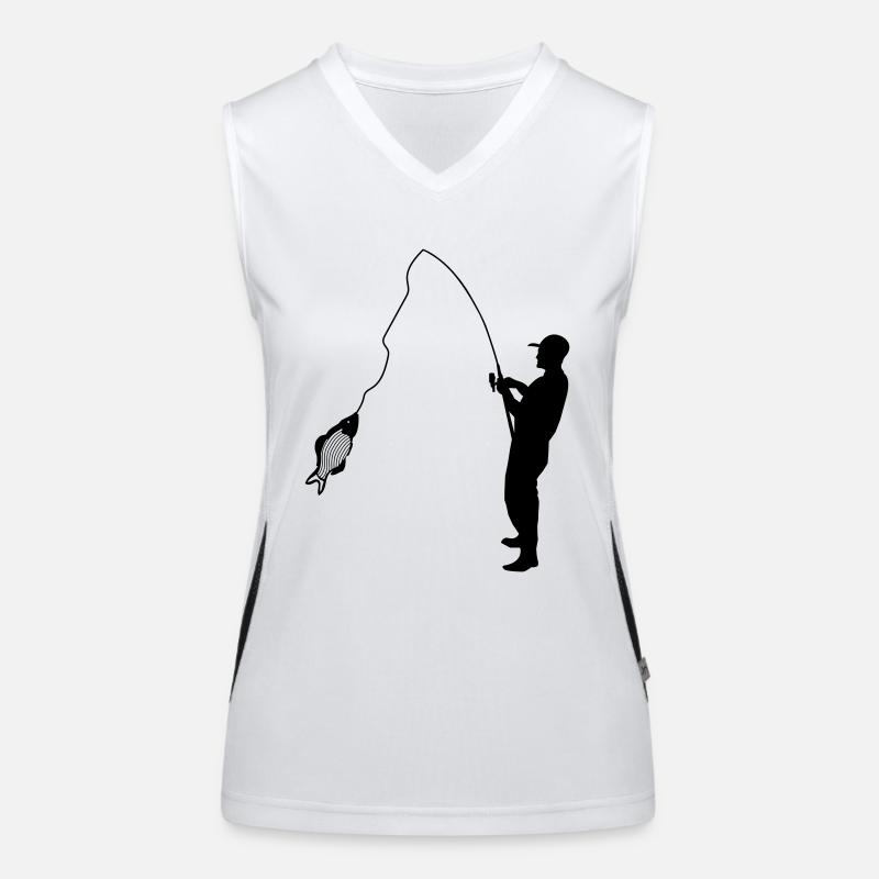 Angler Funktionelles Kontrast-Tank Top für Frauen