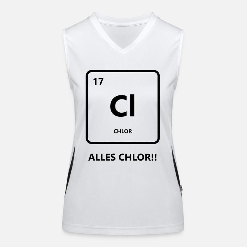 Alles Chlor oder was? Funktionelles Kontrast-Tank Top für Frauen