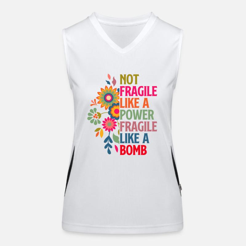 Equal Rights - Women's Functional Contrast Tank Top - white/black