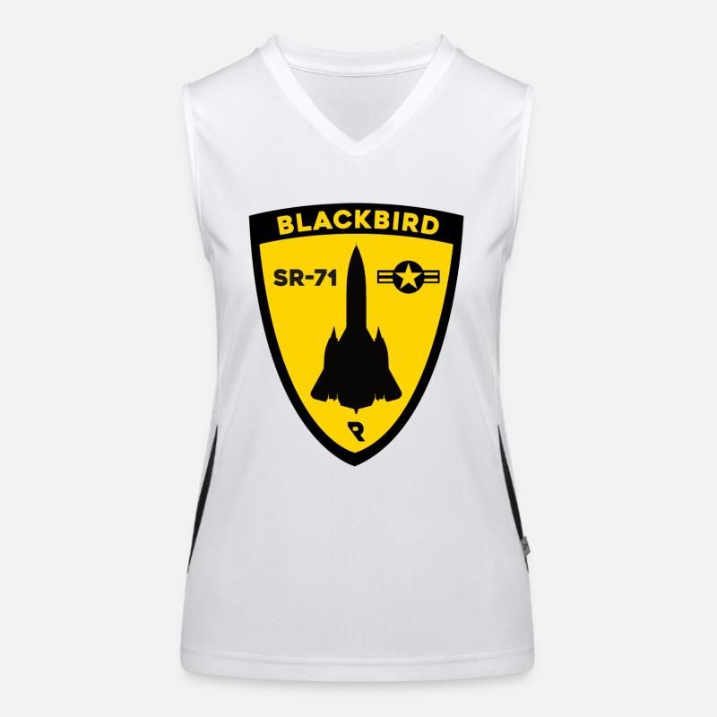 Blackbird Patch Funktionelles Kontrast-Tank Top für Frauen