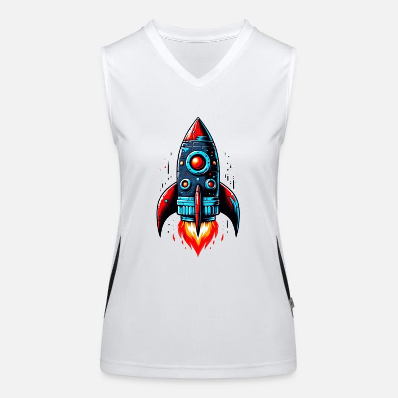 Rocket Man as Take-Off Winner Women's Functional Contrast Tank Top