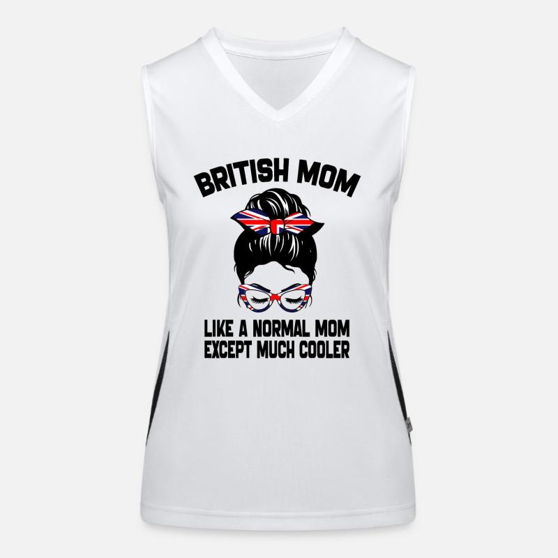 Britische Mutter wie eine normale Mutter Muttertag 2024 Funktionelles Kontrast-Tank Top für Frauen