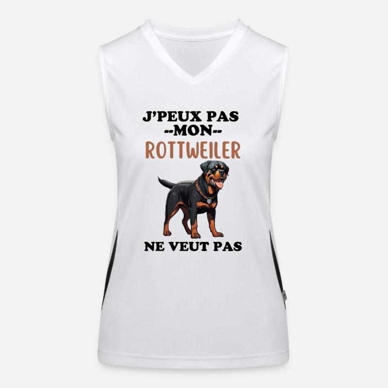 Rottweiler Débardeur respirant contrasté Femme