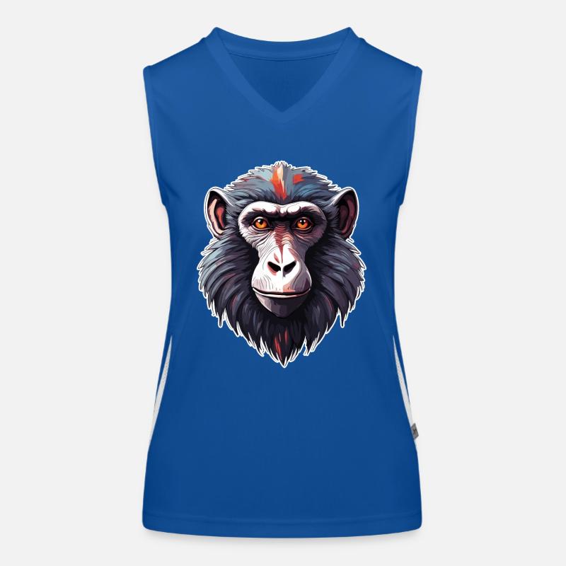 Affe / Tier / Zoo / Babian / Wild / Comic Funktionelles Kontrast-Tank Top für Frauen