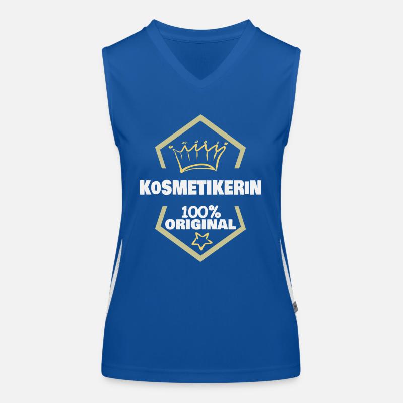 Beautician as work Women's Functional Contrast Tank Top