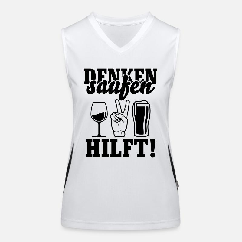 Boire aide Débardeur respirant contrasté Femme