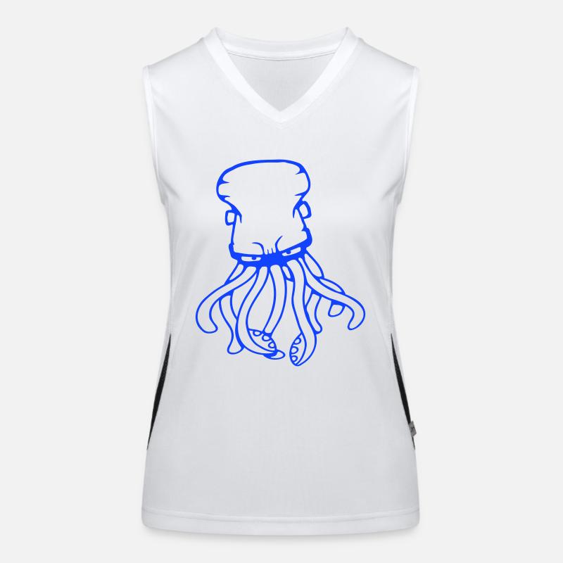 Octopus, Octopus, Octopus, Cephalopod, Giant Squid Women's Functional Contrast Tank Top