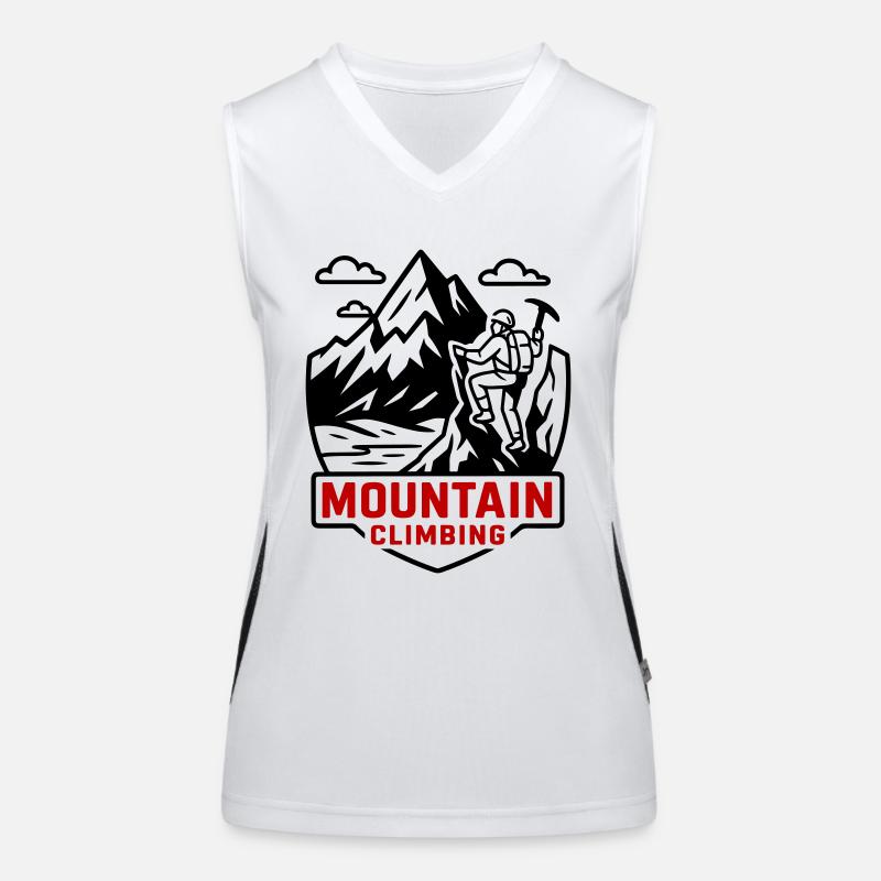 Bergsteigen Berge Funktionelles Kontrast-Tank Top für Frauen