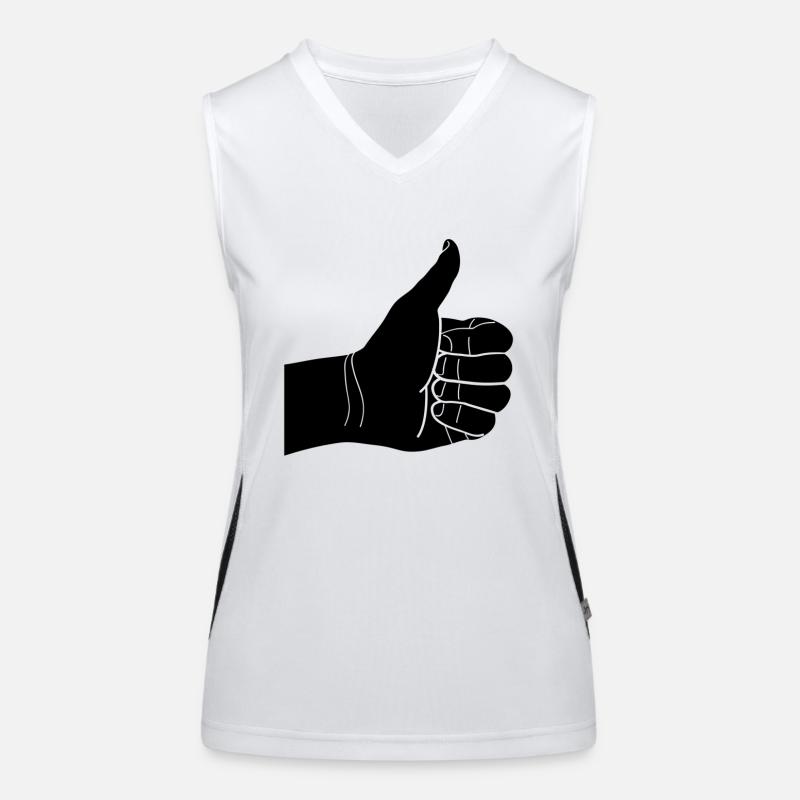 daumen hoch Funktionelles Kontrast-Tank Top für Frauen