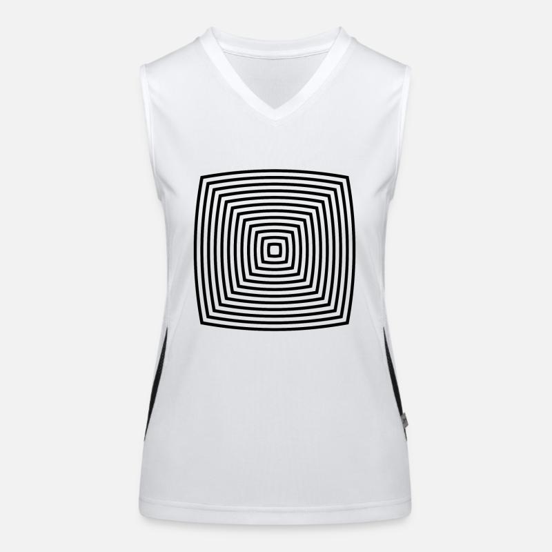 Optical illusion Women's Functional Contrast Tank Top