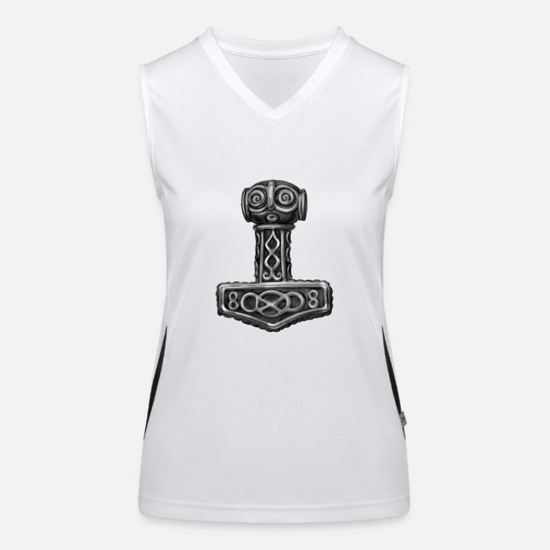 Thor Marteau Mjolnir Mjolnir Débardeur respirant contrasté Femme