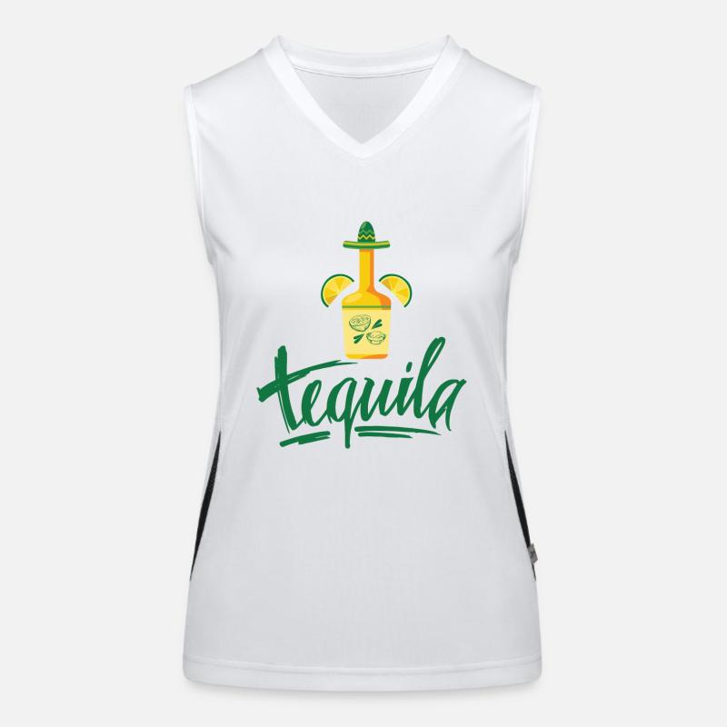 Tequila Geschenkidee Funktionelles Kontrast-Tank Top für Frauen